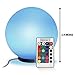 ENHANCE Kid's Night Light Ambient Globe LED Color Changing Lamp Glass Mood Lamp 5.9 inch - Wireless Remote Control, 4 Lighting Modes & Battery or AC Adapter Power - Great for Children and Babies