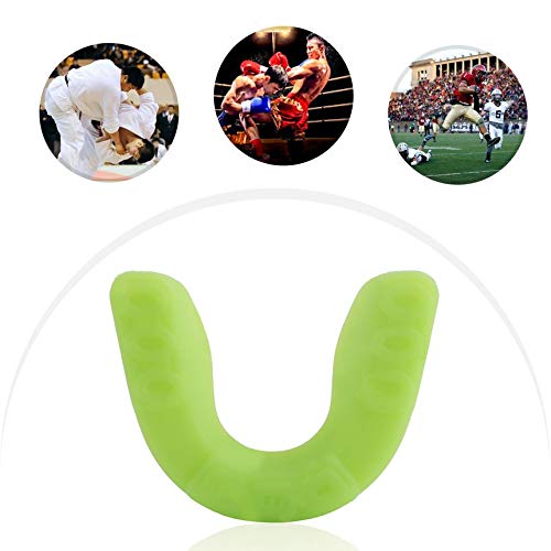 Adult Sports Mouth Guard Gum Shield Grinding Teeth Protect For Boxing NEW green