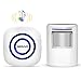 GEEAIR Wireless Home Security Driveway Alarm,Motion Sensor and 38 Chimes Plug-in Receiver Entry Alert System for Home Security, LED Indicators