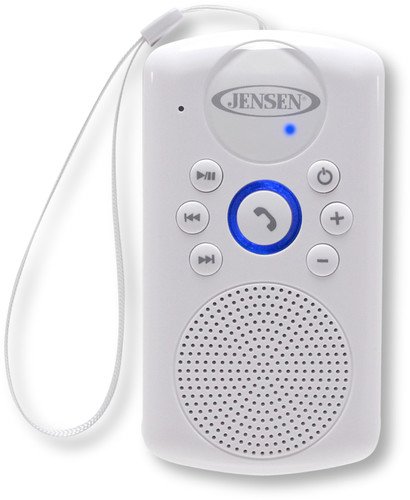 JENSEN SMPS-640 Water-resistant Bluetooth Speaker with Hanging Strap and Rechargeable Battery