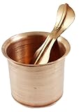 RoyaltyLane Hindu Pooja Lota and Spoon (Achman) Set - Handmade Pure Copper Cup - 2.3