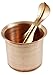 RoyaltyLane Hindu Pooja Lota and Spoon (Achman) Set - Handmade Pure Copper Cup - 2.3" x 2"