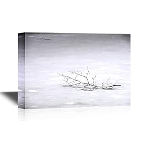 Winter Scene with Tree Branch