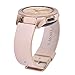 V-MORO Leather Band Compatible with Galaxy Watch 42mm Bands Women 20mm Soft Strap with Stainless Steel Rose Gold Buckle Bracelet for Samsung Galaxy Watch 42mm R810/Gear Sport R600 Smartwatch Gray Pink