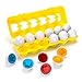 Matching Eggs Toy For Kids and Toddlers! - Toddler Toys - BPA FREE! - Color Shapes Educational STEM Color, Shapes & Sorting Recognition Skills - Sorting Puzzle Set for Boys, Girls - BPA FREE