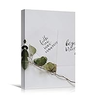 Canvas Wall Art Pressed Quotes Bedroom Industrial Inspirational Modern Art Multicolor Neon Photography Quotes Urban - 12x18 inches