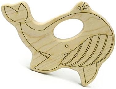 Little Sapling Toys Baby Teether Wooden Whale