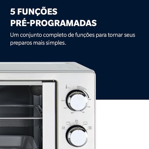 Forno e Fritadeira Sem Óleo Oster 42L French Door 2 em 1-127V