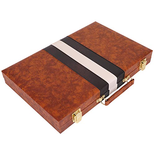 Kangaroo's 14.75" Faux Leather Vinyl Backgammon Set; Favorite Board Game; Best in Classic Board Games Kangaroo's 14.75" Faux Leather Vinyl Backgammon Set; Favorite Board Game; Best in Classic Board Games