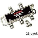 Box of 25 Antronix CMC2004H High Performance 4-Way Coax Cable Splitter 5-1002M
