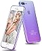 iPhone 8 Plus Case, iPhone 7 Plus Case, Ansiwee Colorful Clear Shell Super Slim Case Translucent Impact Resistant Flexible TPU Bumper Protective Case for Apple iPhone 7 Plus and 8 Plus (BluePurple)