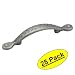 Amerock BP1580-WN Inspirations Leaf Weathered Nickel Cabinet Hardware Handle Pull - 3" Hole Centers, 25 Pack