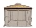 APEX GARDEN Universal 10' x 10' Mosquito Netting for Gazebo Replacement- Tan