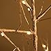 Rainleaf 4Ft LED Snow Tree, 48 LEDs, Perfect for Christmas, Holiday, Home, Party, Wedding, Indoor Decoration, Flexible Branches for DIY Shapes, Warm White Light