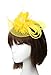 Anita Women's Fascinators Small Hairpin Feather hat (One Size, Yellow)
