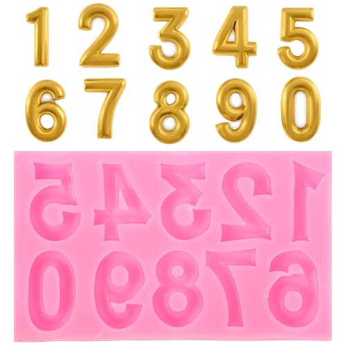 Silicone Number Mold for Baking and Decorating
