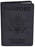 NapaWalli Genuine Leather Passport Cover Holder RFID Blocking for Men & Women Travel Wallet