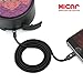 MiCar M1 Lightning to 3.5 mm Male Aux Stereo Audio Cable, Premium Nylon Car Aux Cable for iPhone X/8/7/7 Plus, Supporting Latest iOS 11 Or Above (3')