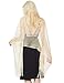 MissShorthair Women's Sparkle Shawls and Wraps for Party Dresses,Metallic Ivory Gold