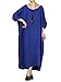 Mordenmiss Women's Bat Sleeve Summer Maxi Dress New L Blue