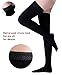 MGANG Medical 20-30 mmHg Compression Stockings for Women & Men, Pair, Thigh High Graduated Compression Socks, Closed Toe, Opaque, Support for Varicose Veins, Edema, DVT, Swelling, Flight, Black M