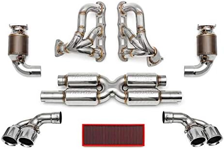 Fabspeed Supersport Exhaust Package Quad Style Tips Compatible With Porsche 991 Turbo/Turbo S 2013-2016