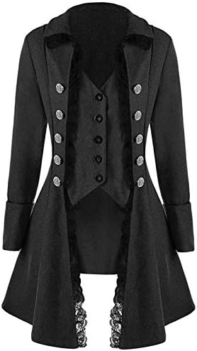 Victorian Steampunk Gothic Corset Halloween Costume Coat Tailcoat Jacket