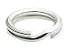 20pcs 6mm Sterling Silver Split Jump Ring Split Connector (Wire ~ 22GA or 0.6mm) for Charms Jewelry Craft Making SS275-6