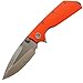 Eafengrow EF335 Folding Knives D2 Blade and G10 Handle,5 inch Closed EDC Pocket Folding Knife with Clip (orange)