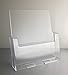 Dazzling Displays Clear Acrylic 8.5 x 11 Brochure Holder - Magazine Rack and Flyer Holder for Professional Use in Office, Reception, and Trade Shows