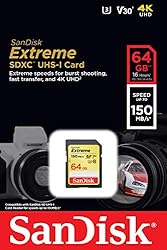 SanDisk 64GB Extreme SDXC UHS-I Memory Card