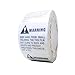 Suffocation Warning Labels, 1,000 Labels, 2 Rolls (500 Per Roll), 2