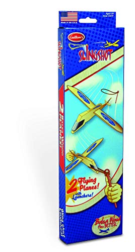 Balsa Wood and Foam Airplane Set - 2 Balsa Wood Rubberband Propellor Planes, 2 Sling Shot Balsa Wood Planes, and 6 Foam Model Plane Kits in 1 Set - Slingshot Plane Twin Set, Sky Streak Propeller Plan