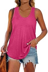 Racerback Tank Tops for Women Loose Fit Womens Tops