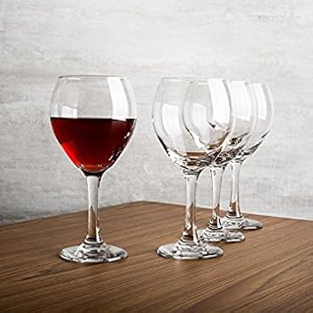 Amazon Com Libbey Madison White Wine Glass Set Of Four Wine Glasses