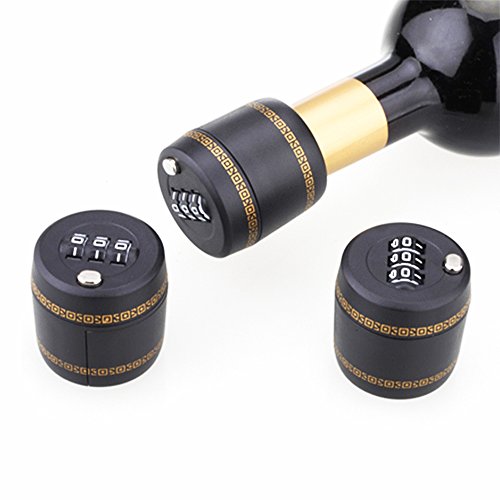 WdtPro Wine Liquor Bottle Lock Combination Lock for Wine Keeps Hooch out of the Wrong Hands & Keep Wine Fresh