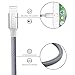 Czznn Lightning Cable 3 Pack 10ft Extra Long Nylon Braided High Speed Charging Cable Cord for iPhone charger 7/7Plus (light Grey)