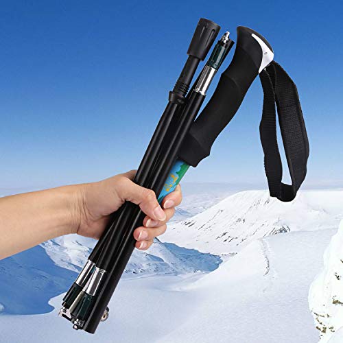 AUTOPDR Trekking Poles, 2 Lightweight Walking Stick,Collapsible Hiking Poles,with Adjustable Quick Lock Folding Hiking Stick