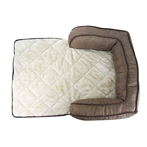Bravetoshop Pet Bed for Dog and Cats Orthopedi Cushion Bed Soft Plush Sofa Bed Dog Bed Pad Pet Calming Sleeping Bag Bed Self Warming Pillow Cuddler Bed - Thumbnail 4