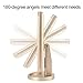 Magicfly Vanity Mirror Lighted Makeup Mirror 10X 3X 2X 1X Magnifying Mirror with 21 LED Lights, Trifold Mirror with Touch Screen, Adjustable Brightness & Stand, Dual Power Supply Mode, Gold