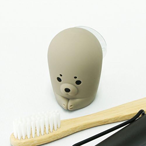 MIKEEP Chikachika Toothbrush Holder Cute Animal Design Platinum Silicon Seal