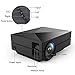 LELEC GM60 Mini LED Projector LCD 1000 Lumens Multi-Media Portable Home Theatre Game Fun Projectors