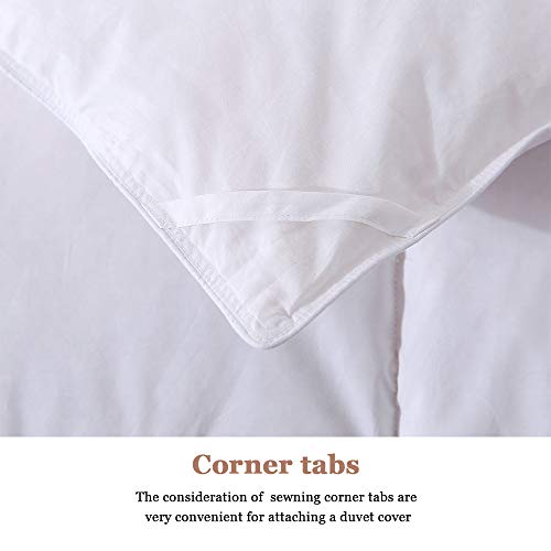 5 COSYBAY+Quilted+Comforter+Feather+Filling