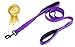 Wagtime Club Double Handle Dog Leash, 6ft Long Heavy Duty Dog Leash with Paded Traffic Handles for Extral Control and Training, Dual Handles Leads, Large Medium Small Dogs (Vibrant Purple)