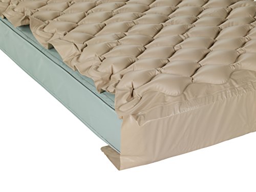 Drive Medical Med Aire Alternating Pressure Pump and Pad System, Variable Pressure with End Flaps, 123" x 36" x 2.5"