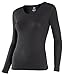 ColdPruf Women's Platinum II Activewear Long Sleeve Crew Top, Black, Large