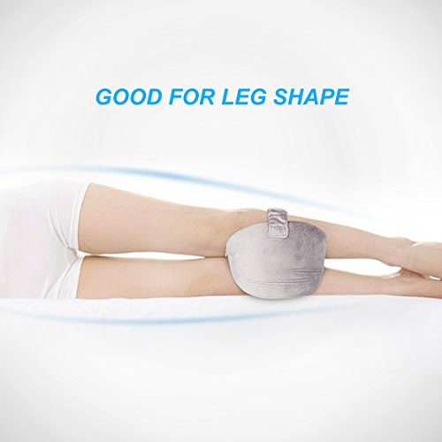 Aocome Knee Pillow for Side Sleepers - Ergonomically Designed for Back Pain, Sciatic Nerve Pain Relief, Leg Pain, Pregnancy and Joint Pain - Memory Foam Leg Pillow (Bonus Sleep Mask) - Thumbnail 4