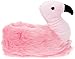 Silver Lilly Flamingo Slippers - Plush Animal Slippers w/Memory Foam Support by