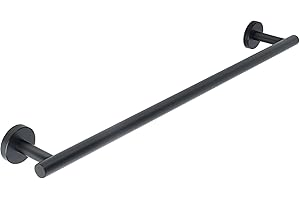 SAYAYO Bathroom Towel Rack Black Towel Bar 24 Inch Wall Mounted, SUS304 Stainless Steel Towel Holder for Kitchen (21 Inch Han