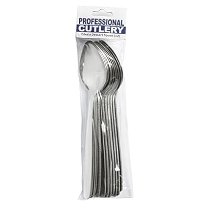 Profesional Economía Cubiertos Cuchara de postre (paquete de 24 x 12s)